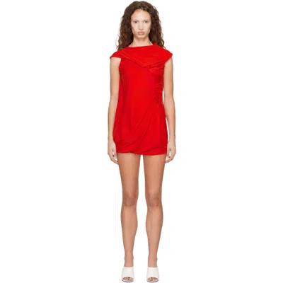 Entire Studios Red Sylph Minidress In 0072 Red