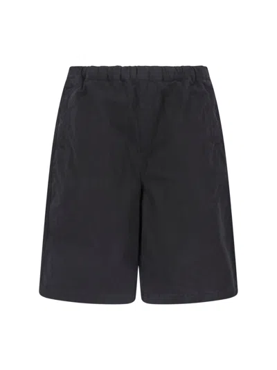 Entire Studios Relaxed Elastic-waist Shorts In Black