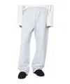 Entire Studios Cotton Joggers With Back Pocket And Elastic Waistband In White