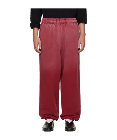Entire Studios Relaxed Joggers In Burgundy