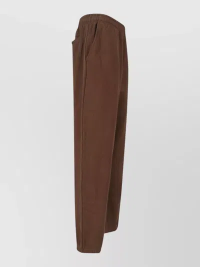 Entire Studios Relaxed Straight Lounge Pants Side Pockets In Brown