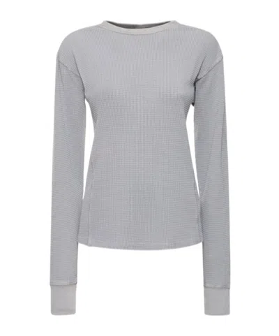 Entire Studios Rhino Thermal Long Sleeve T-shirt In Gray