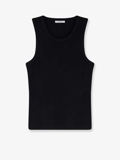 Entire Studios Ribbed Cotton Tank Top In Black