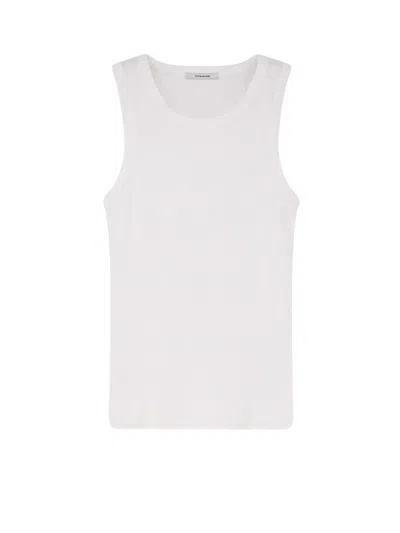 Entire Studios Ribbed Cotton Tank Top In Neutral