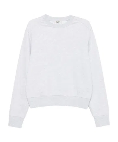 Entire Studios Ribbed Crew-neck Sweatshirt In White