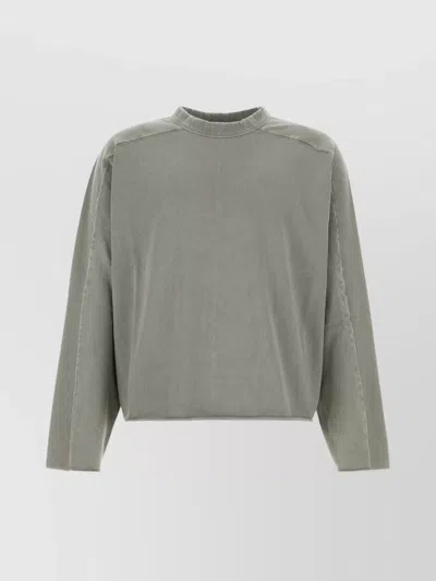ENTIRE STUDIOS RIBBED DETAIL COTTON T-SHIRT