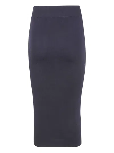 Entire Studios Ribbed-knit Midi Skirt In Black
