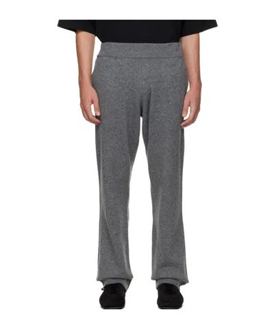 Entire Studios Ribbed Knit Sweatpants In Gray