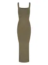 Entire Studios Square-neck Maxi Dress In Green