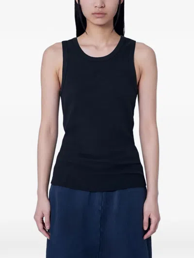 Entire Studios Ribbed Sleeveless Tank Top In Blue