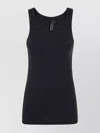 Entire Studios Ribbed Texture Scoop Neck Tank In Black