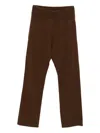 Entire Studios Ribbed Track Pants In Brown