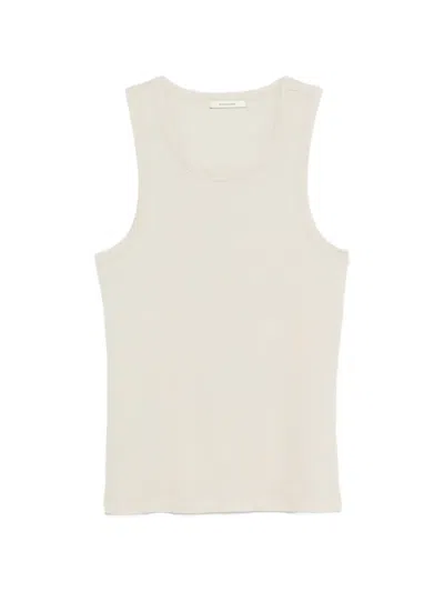 Entire Studios Ribbed-trims Tank Top In Neutral