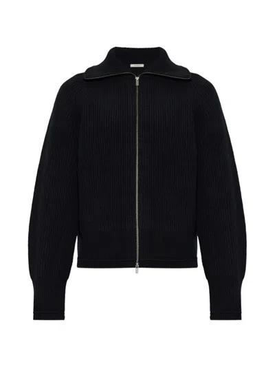Entire Studios Ribbed-knit Wool Sweater In Black