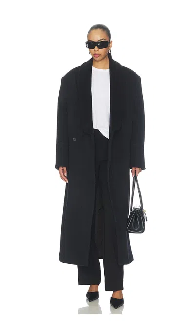 Entire Studios Robe Coat In Black
