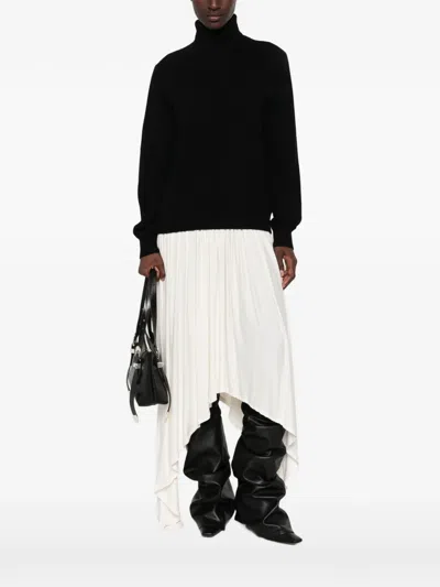 Entire Studios Roll-neck Knitted Sweater In Black