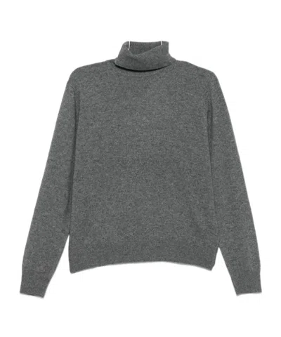 Entire Studios Roll-neck Knitted Sweater In Grey