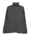 Entire Studios Roll-neck Ribbed Sweater In Gray