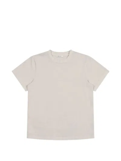Entire Studios Round Neck Short Sleeve Cotton T-shirt For Men In Neutral