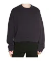 Entire Studios Drop-shoulder Crew-neck Sweatshirt In Black
