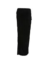 Entire Studios High Waist Drape Detail Maxi Skirt In Black