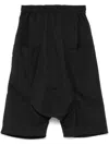 Entire Studios Saddle Shorts In Black