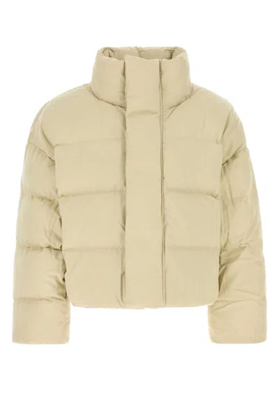 Entire Studios Sand Cotton Down Jacket In Beige O Tan