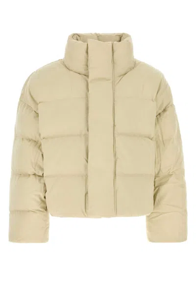 Entire Studios Sand Cotton Down Jacket In Beige O Tan