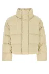 Entire Studios Sand Cotton Down Jacket In Offwhite