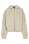 Entire Studios Sand Cotton Thermal Oversize Sweatshirt In Neutral