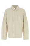 Shop Entire Studios Sand Stretch Oxford Shirt In Beige