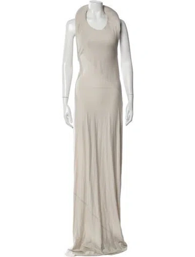 Pre-owned Entire Studios Scoop Neck Long Dress W/ Tags In Neutral