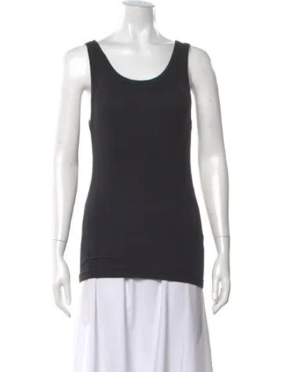 Pre-owned Entire Studios Scoop Neck Sleeveless Top In Black