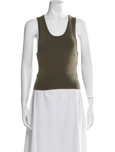 Pre-owned Entire Studios Scoop Neck Sleeveless Top In Black