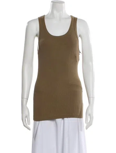 Pre-owned Entire Studios Scoop Neck Sleeveless Top W/ Tags In Brown