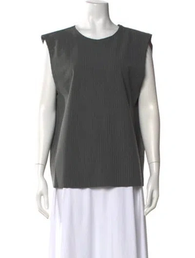 Pre-owned Entire Studios Scoop Neck Sleeveless Top W/ Tags In Gray