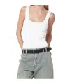 Entire Studios Squared Neck Top In White