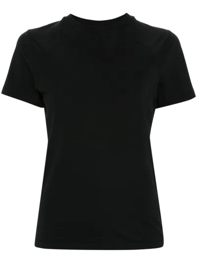 Entire Studios Seam-detailed Jersey T-shirt In Black