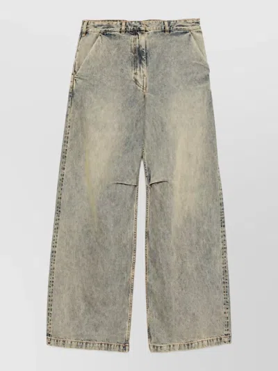 Entire Studios Selvedge Denim Straight-leg Jeans In Brown