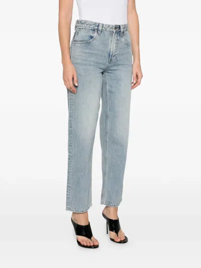 Entire Studios Seth Washed Straight-leg Jeans In Blue