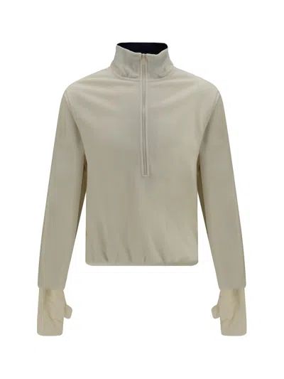 Entire Studios Shell Fleece Sweatshirt In Cream