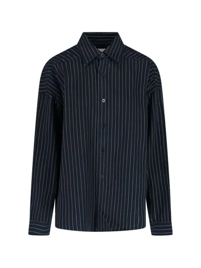 Entire Studios Pinstriped Shirt Miller In Blue
