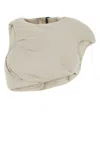 Entire Studios Sand Stretch Nylon Padded Boulder Top In Neutral