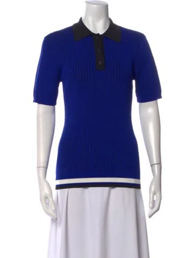 Pre-owned Entire Studios Short Sleeve Polo In Blue