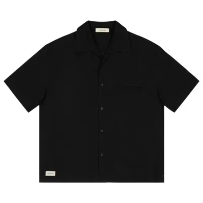 Pre-owned Entire Studios Short-sleeve Pajama Shirt 'black' | Women's Size L