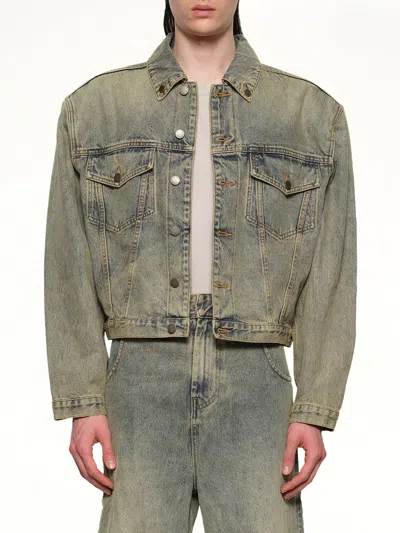 ENTIRE STUDIOS SHRUNKEN DENIM JACKET