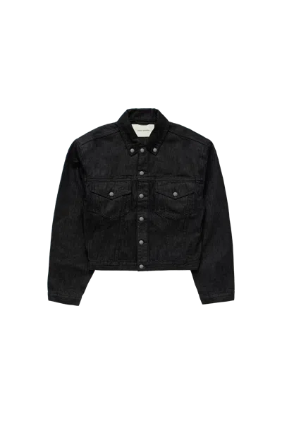 Entire Studios Shrunken Denim Jacket Raw Black