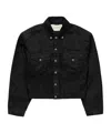 Entire Studios Shrunken Denim Jacket Raw Black In Multi