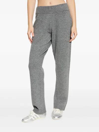 Entire Studios Side-pockets Knitted Trousers In Gray