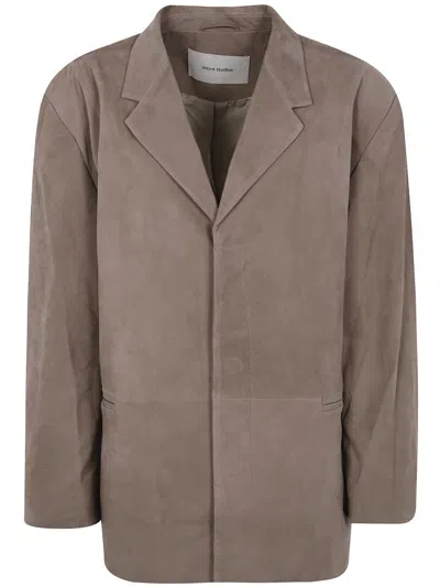 Entire Studios Single Breasted Blazer In Brown